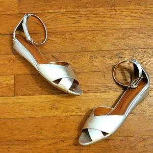 Marc by Marc Jacob's Silver wedge sandals